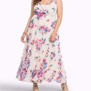 Torrid Sleeveless Tiered Maxi Sundress with slip Size 2
